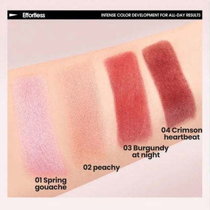 Silky Multi-Use Lip & Cheek Stick - Long-Lasting Cream Blush and Lip Balm for Effortless Makeup - Pink Energetic Blush for Face