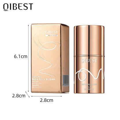 QIBEST Multifunctional Makeup Stick 3 IN 1 Lipstick Blush For Face Lightweight Lip Tint Natural Blush Cream Lasting Cosmetics